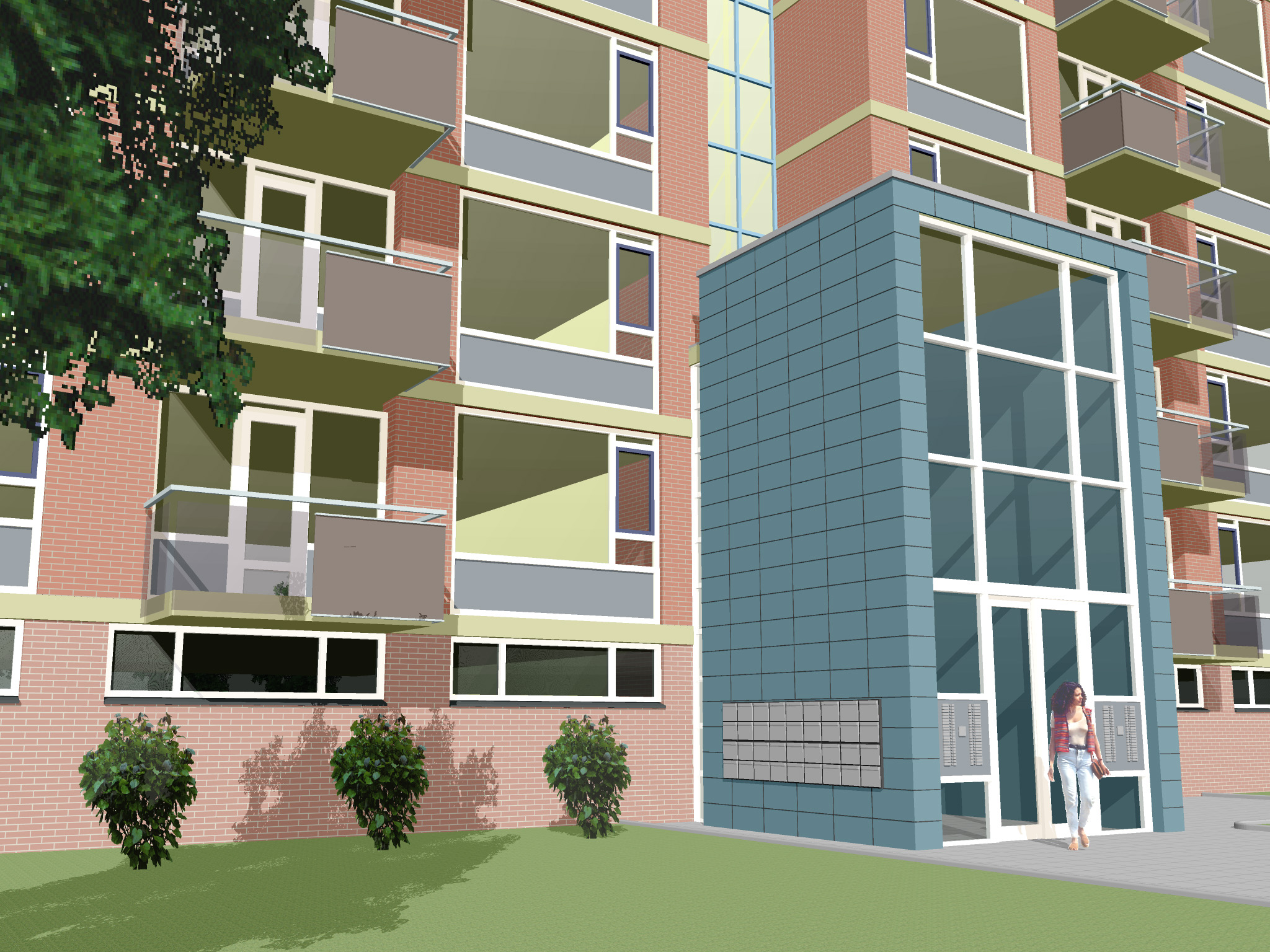 diverse renovaties met nieuwe entree's Prinsenhof Leidschendam - 6